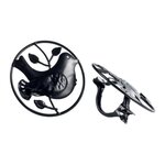 Paris Prix Lot de 2 Embrasses de Rideau  Passero  8cm Noir