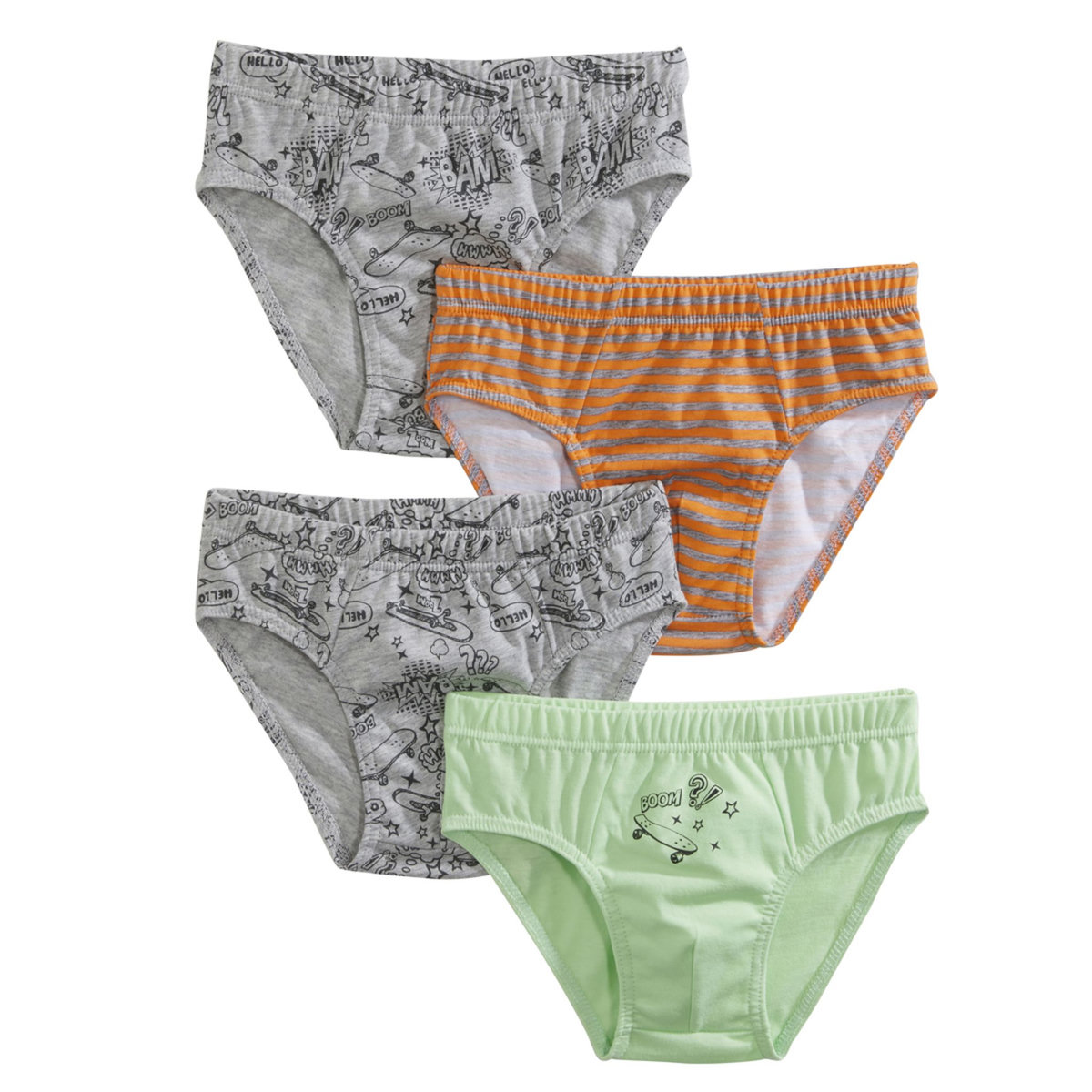 INEXTENSO Lot de 4 slips garçon