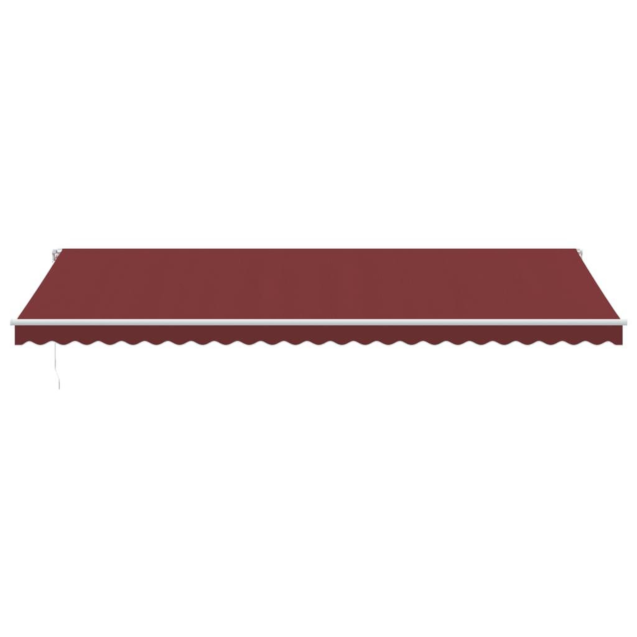 Voir la diapositive 4 : VIDAXL Auvent manuel retractable avec LED bordeaux 600x300 cm