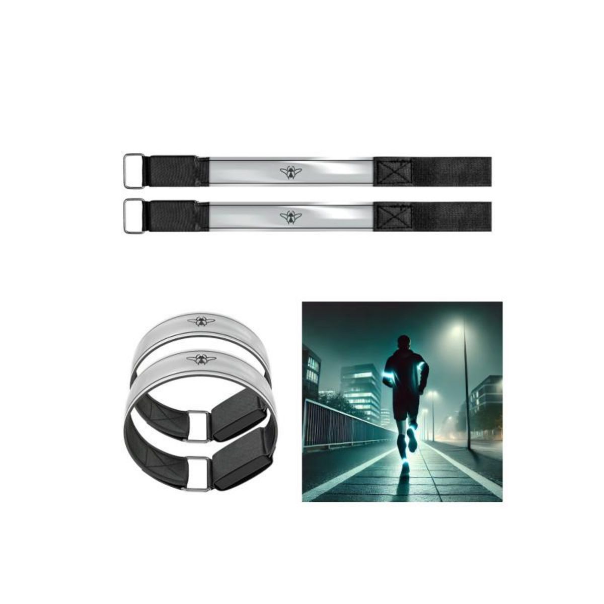 CASR Divers accessoires mobilité Casr Band Led rechargeable Pack de 2