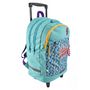 Voir la diapositive 7 : AUCHAN Sac à dos à roulettes bleu POSITIVE ENERGY avec leds