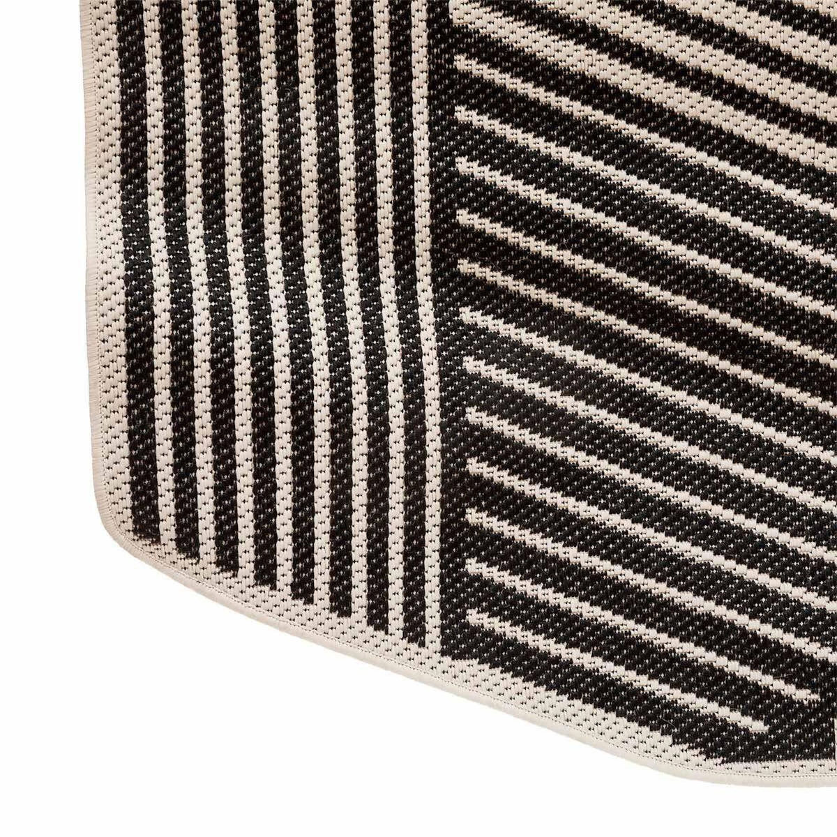 ATMOSPHERA Tapis Déco Imprimé  Teo  160x230cm Noir & Gris