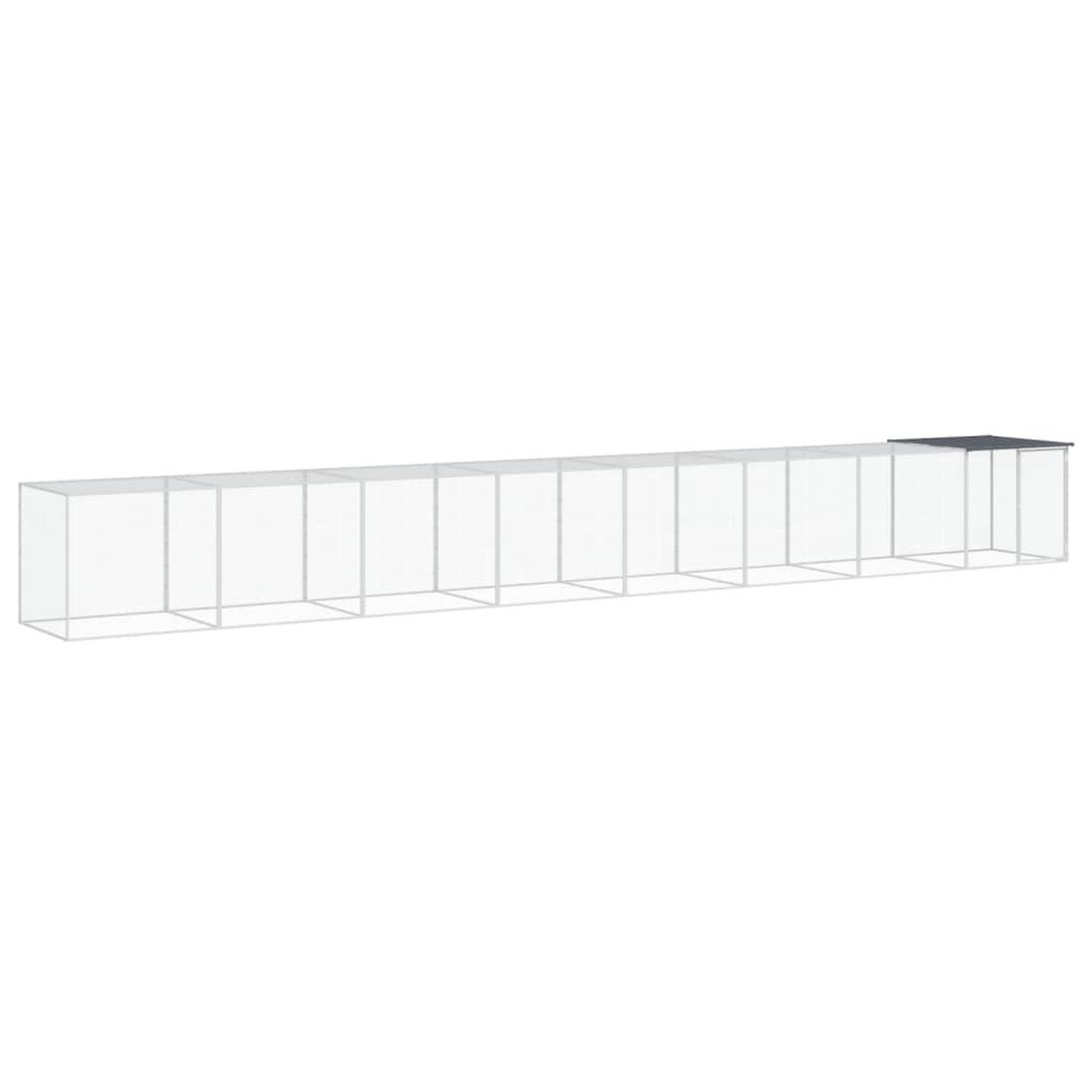 Voir la diapositive 2 : VIDAXL Poulailler avec toit anthracite 803x98x90 cm acier galvanise