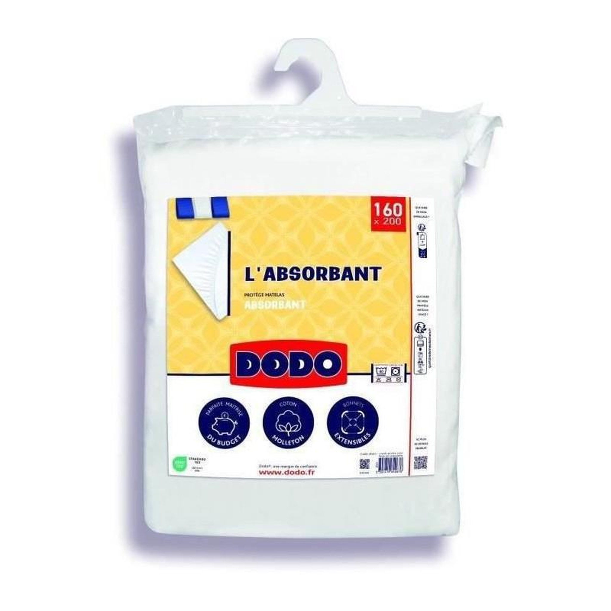 DODO Protege matelas absorbant - 160x200 cm - Polyester
