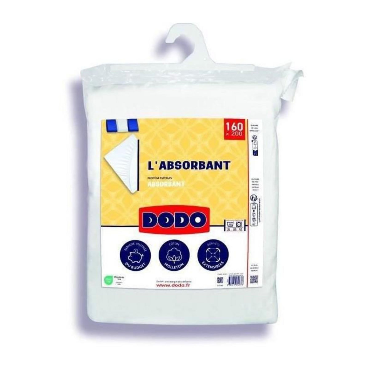 DODO Protege matelas absorbant - 160x200 cm - Polyester