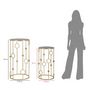 Voir la diapositive 6 : Paris Prix Lot de 2 Tables d'Appoint  Sphère  100cm Or