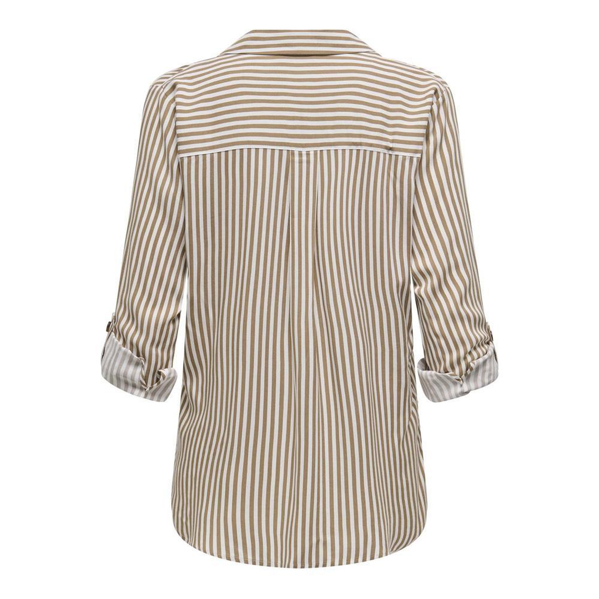 Voir la diapositive 2 : JACQUELINE DE YONG Chemise blanc/camel femme jdy laurel