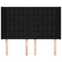 Voir la diapositive 3 : VIDAXL Tete de lit avec oreilles Noir 147x16x118/128 cm Tissu
