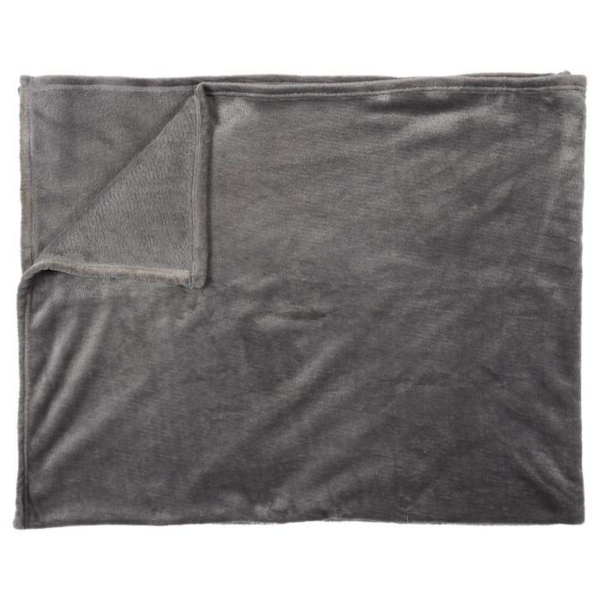 Paris Prix Plaid Flanelle  Cocooning  125x150cm Gris