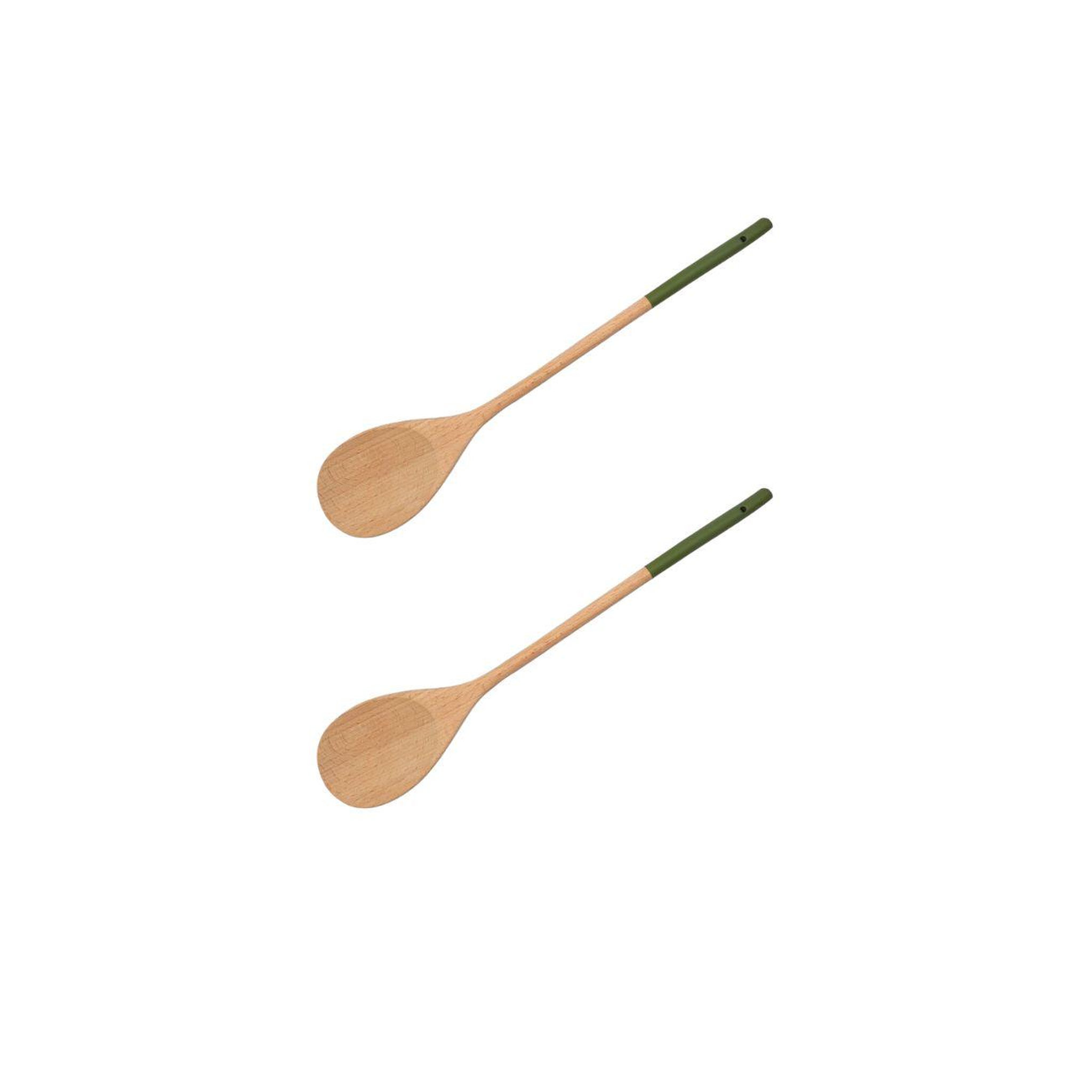Fackelmann Set de 2 ustensiles de cuisine cuillère en bois fackelmann boisselerie