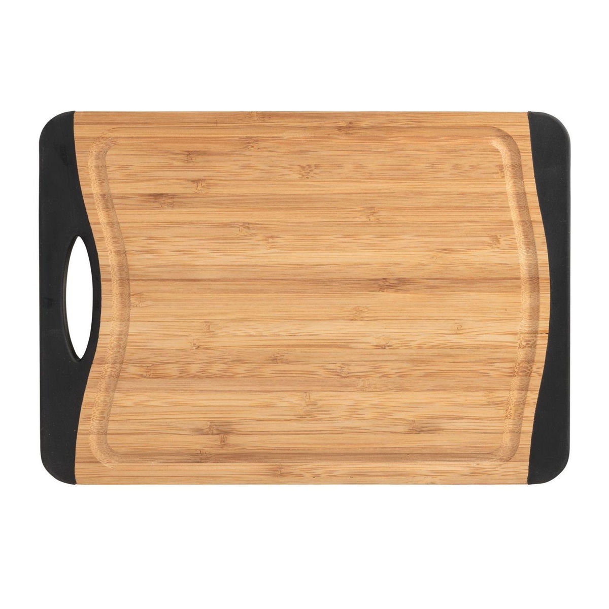Wenko Planche à découper antidérapante Bambou - L. 28 x l. 20 cm - Noir