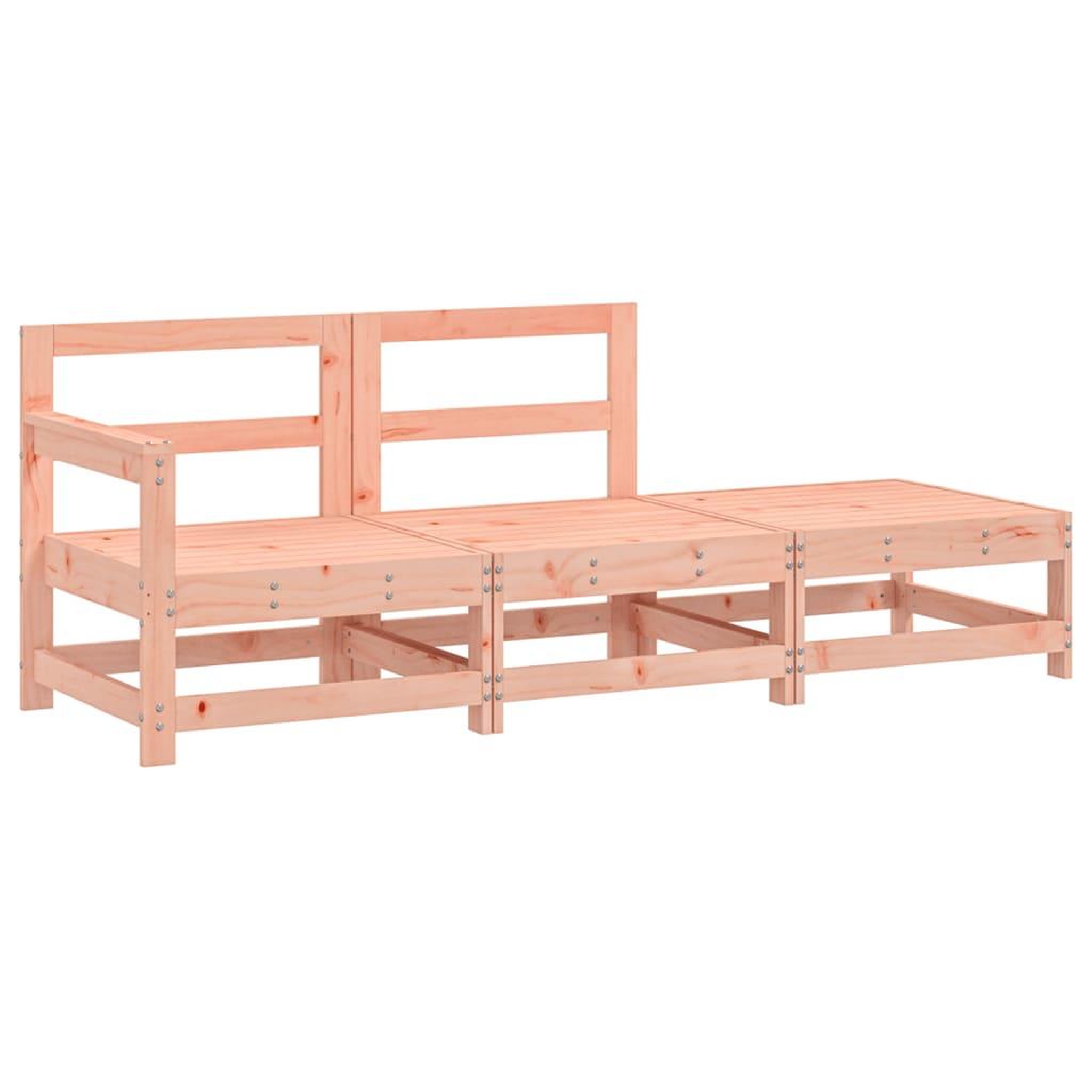 Voir la diapositive 2 : VIDAXL Salon de jardin 3 pcs bois massif douglas