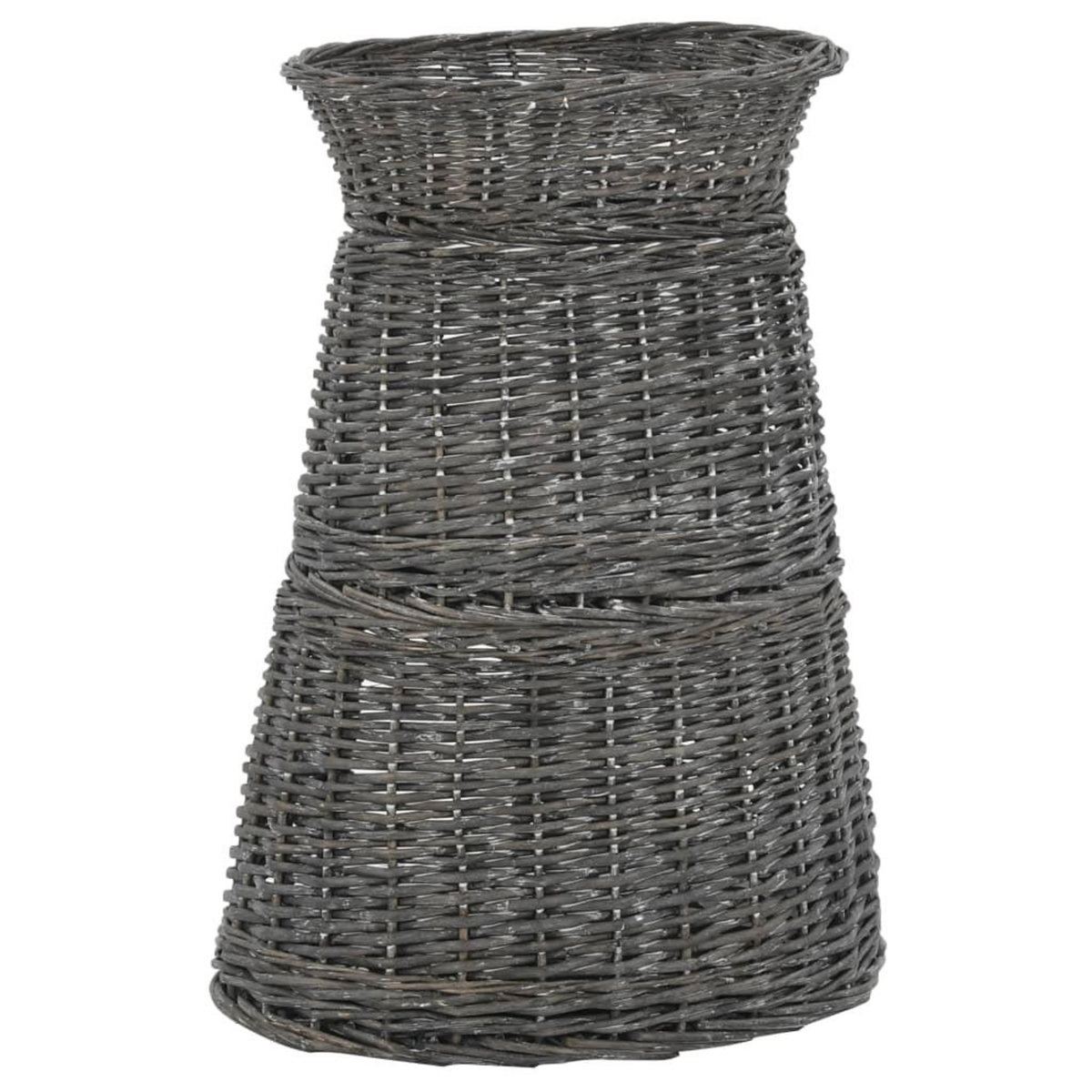 VIDAXL Jeu de panier pour chats 3 pcs avec coussins Gris 47x34x60 cm