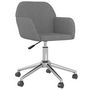 Voir la diapositive 2 : VIDAXL Chaise pivotante de bureau Gris clair Tissu