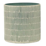 Paris Prix Photophore Déco en Verre  Mosaïque  16cm Gris