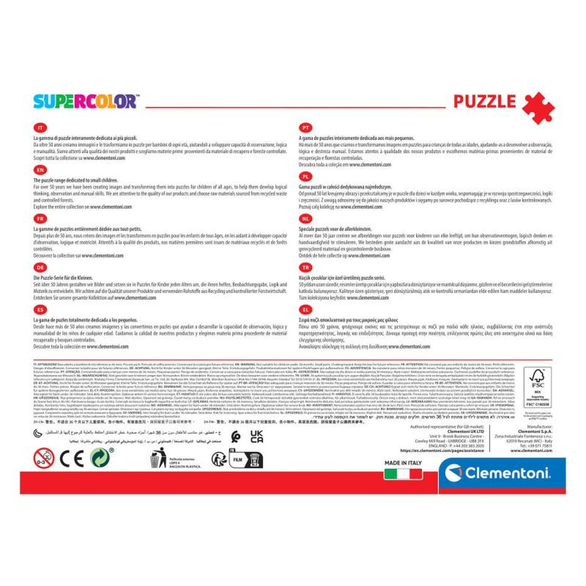 Voir la diapositive 4 : CLEMENTONI Clementoni Maxi Jigsaw Puzzle Cars, 24st. 24239