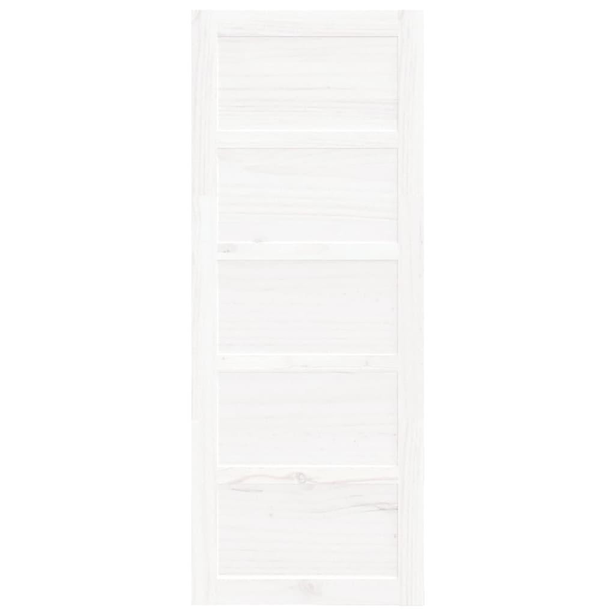 Voir la diapositive 4 : VIDAXL Porte de grange Blanc 80x1,8x204,5 cm Bois massif de pin