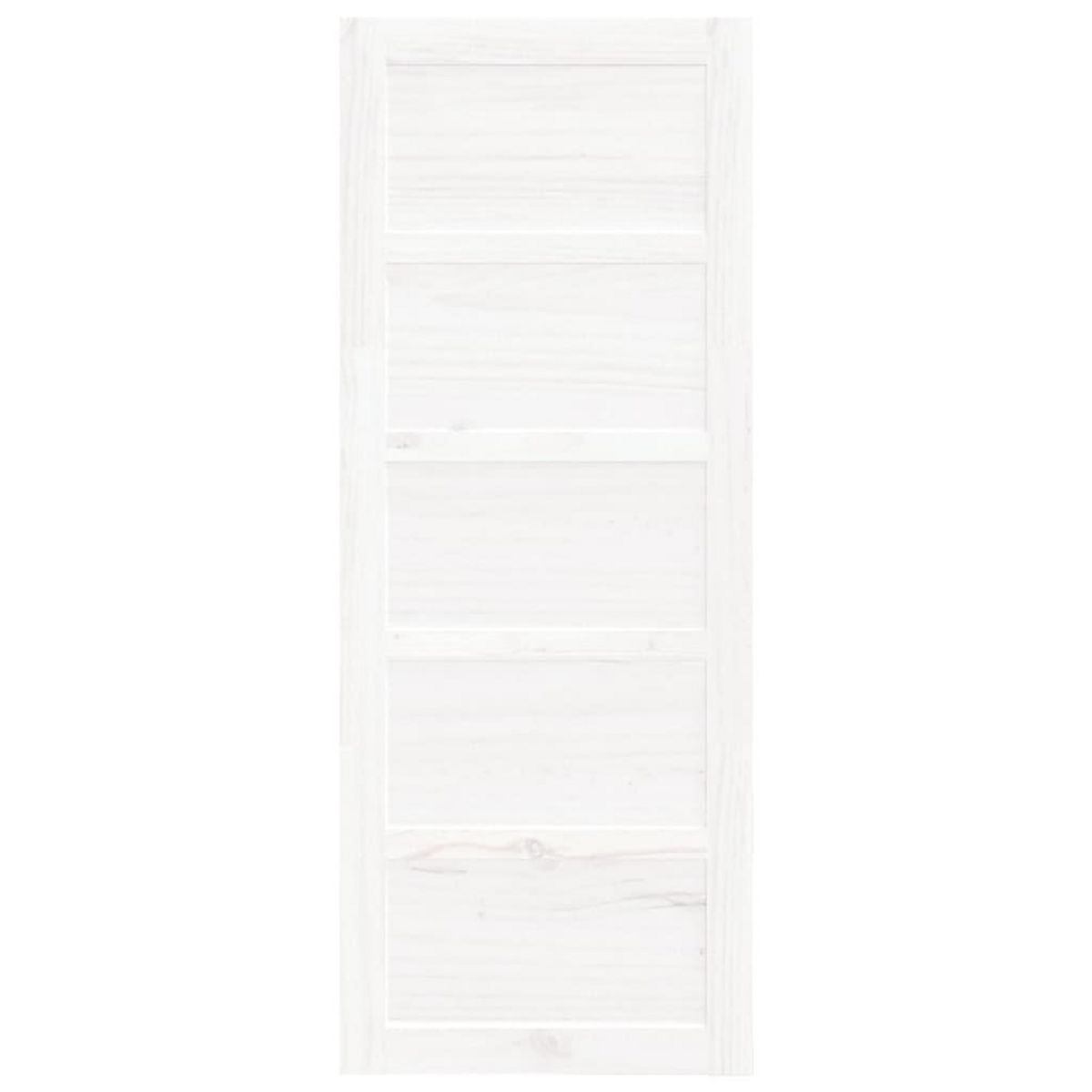 VIDAXL Porte de grange Blanc 80x1,8x204,5 cm Bois massif de pin