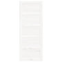Voir la diapositive 4 : VIDAXL Porte de grange Blanc 80x1,8x204,5 cm Bois massif de pin