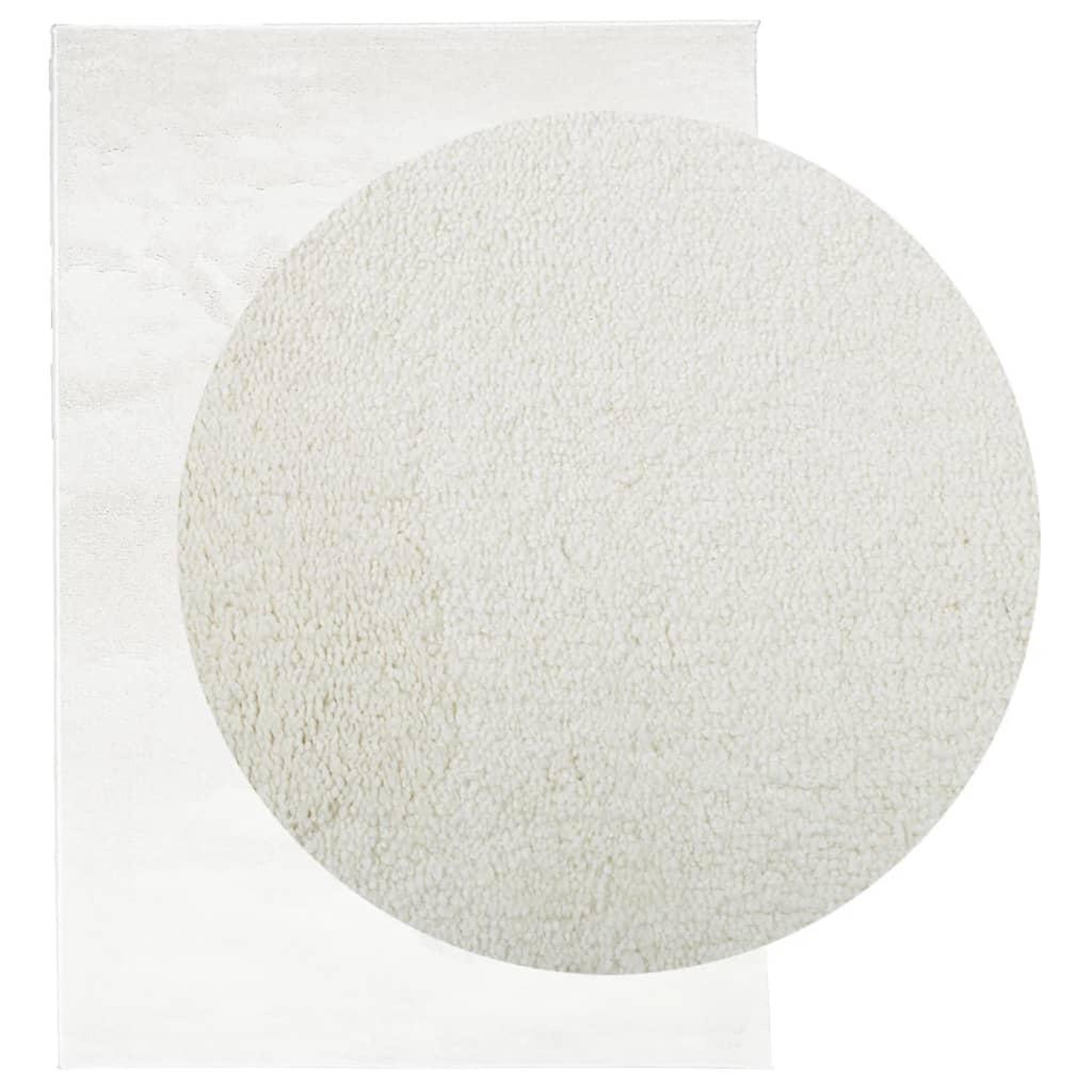 Voir la diapositive 3 : VIDAXL Tapis OVIEDO a poils courts creme 140x200 cm