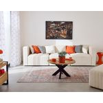 LISA DESIGN Nova - canapé modulable 3 places - en velours. Coloris disponibles : Jaune, Bleu, Gris, Rouge, Vert, Beige