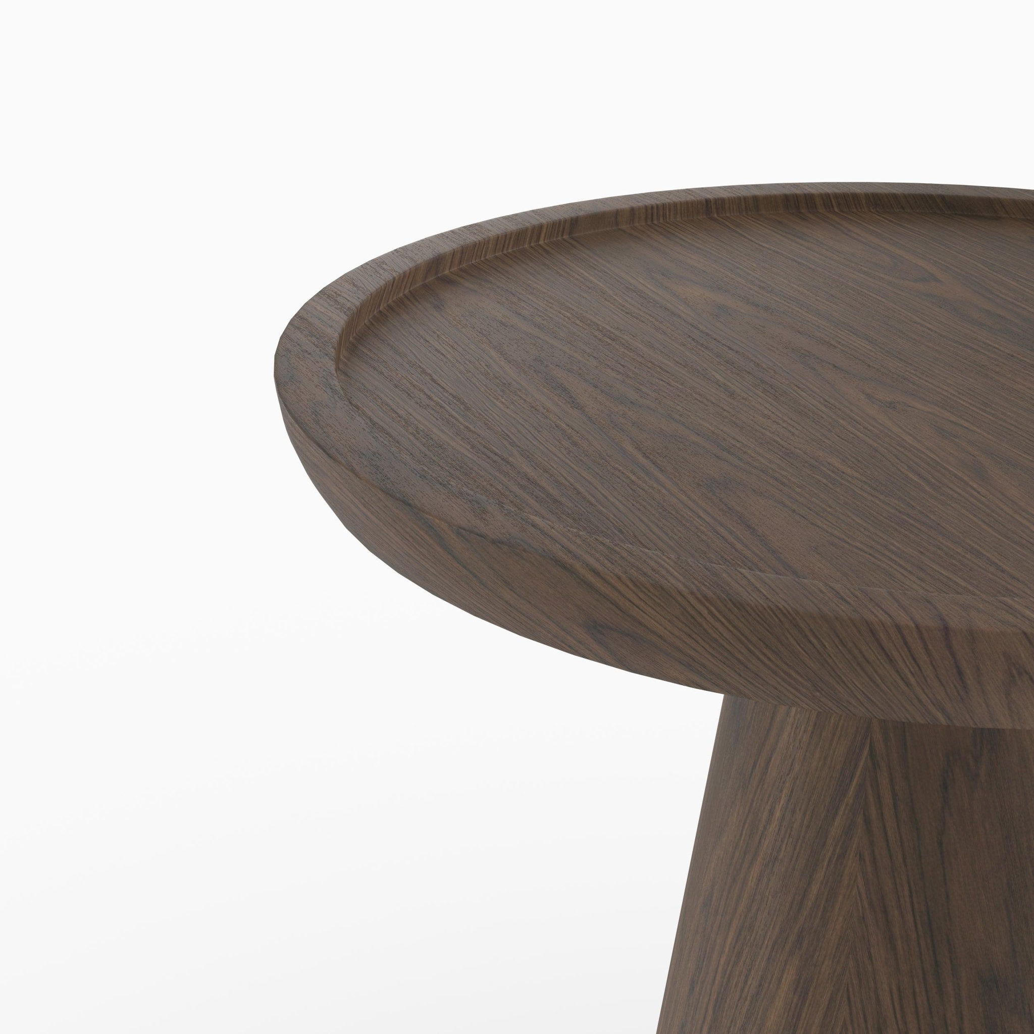 Voir la diapositive 6 : MAISON PAVANE Table d'appoint en placage noyer, d40 cm-côme