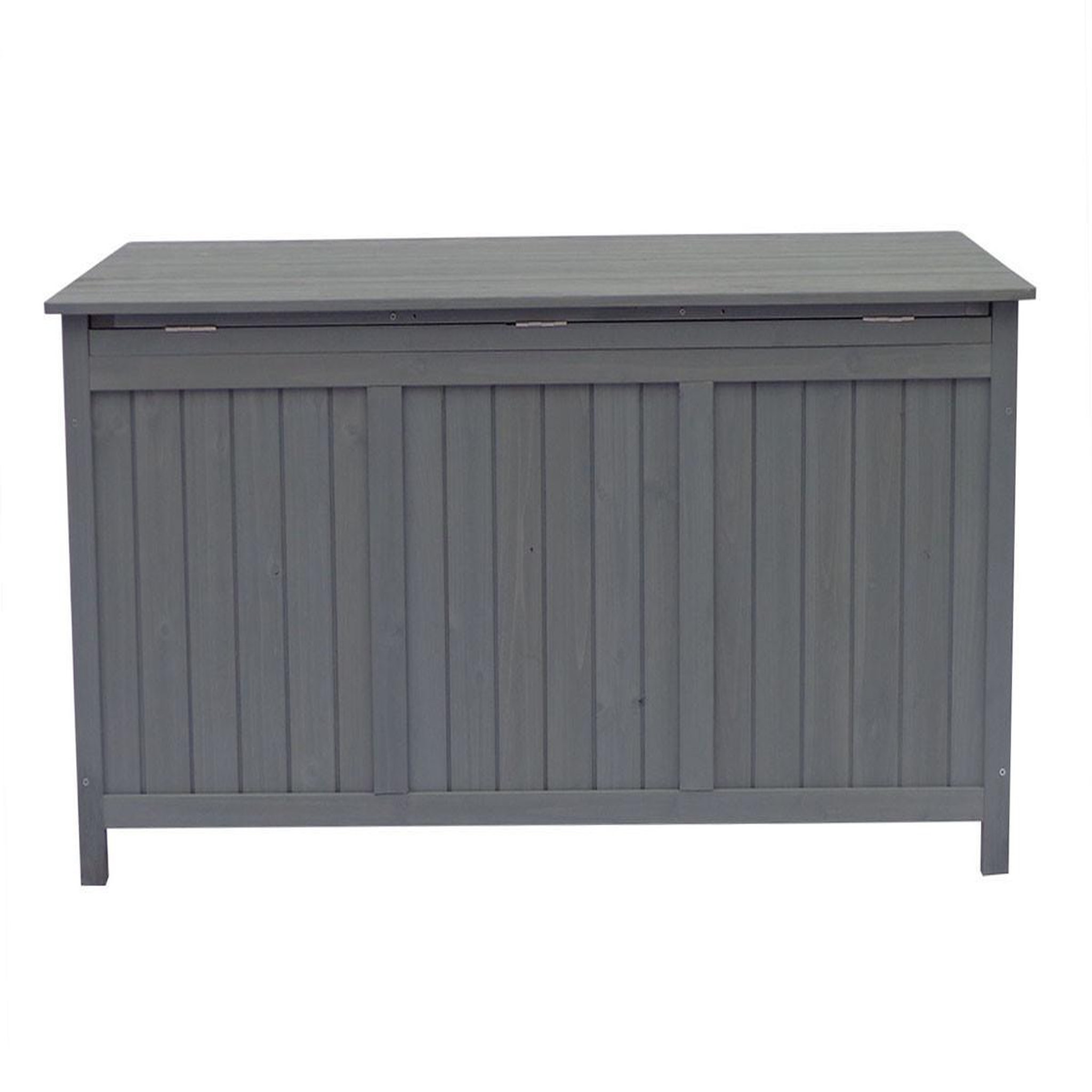 Voir la diapositive 3 : Habitat et Jardin Coffre de jardin en bois  macao  - 130 x 64 x 60 cm - anthracite