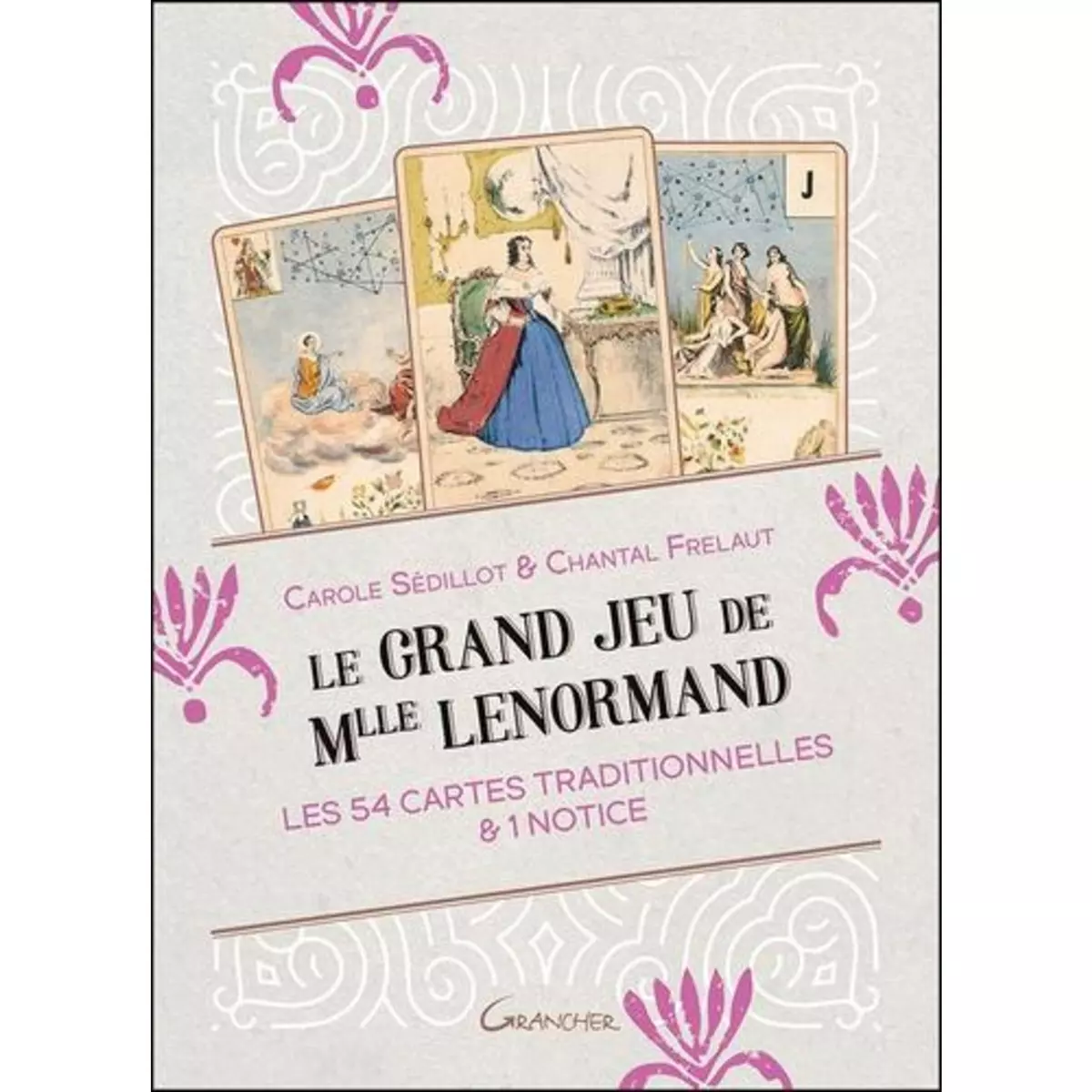  LE GRAND JEU DE MLLE LENORMAND. LES 54 CARTES TRADITIONNELLES & 1 NOTICE, Sédillot Carole