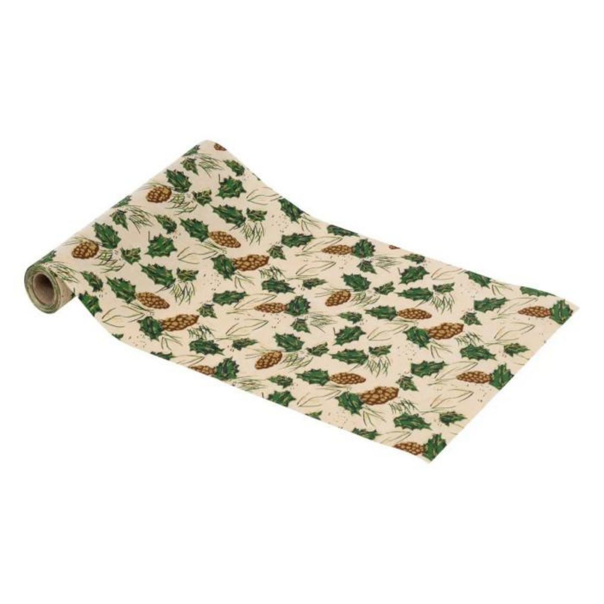 ATMOSPHERA Chemin de Table Déco  Pomme de Pin  28x300cm Beige