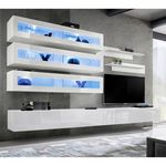 Paris Prix Meuble TV Mural Design  Fly X  320cm Blanc
