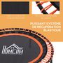 Voir la diapositive 5 : HOMCOM Trampoline de Fitness / gymnastique haute performance Ø 102 cm élastiques Bungee utilisation intérieure extérieure orange noir