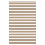 VIDAXL Store zebre marron sable largeur du tissu 145,9 cm polyester