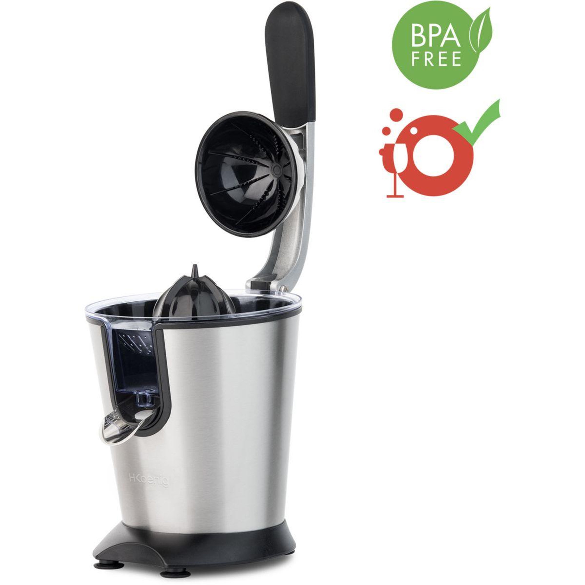 Voir la diapositive 4 : H.Koenig Presse-agrumes AGR80 inox
