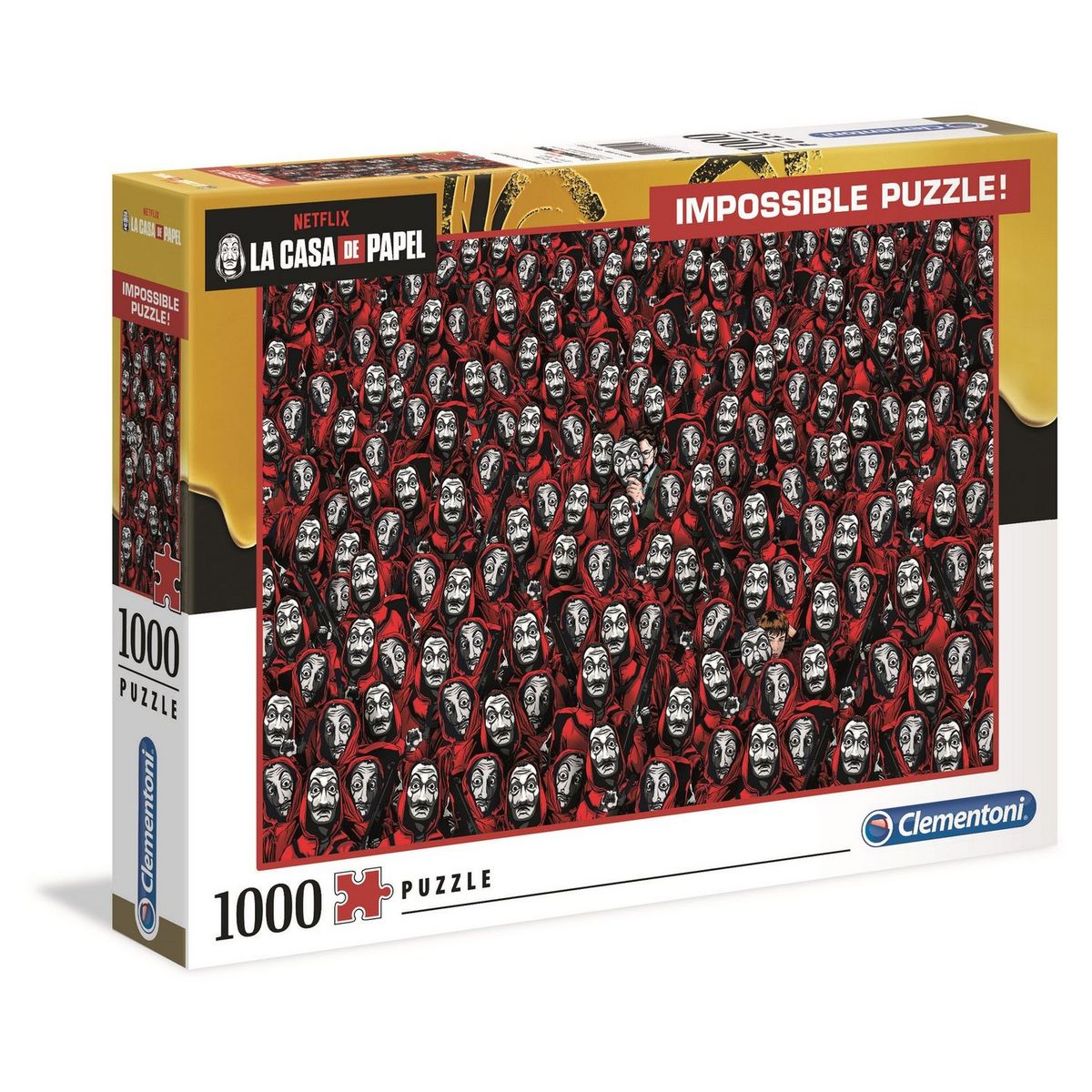 CLEMENTONI Puzzle La Casa de Papel - Impossible 1000 pièces