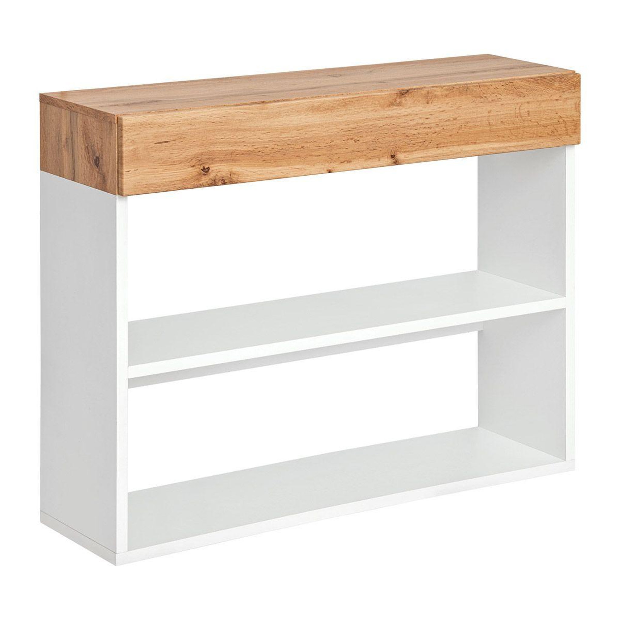 Paris Prix Étagère murale 2 niveaux & tiroir  easy  100cm blanc