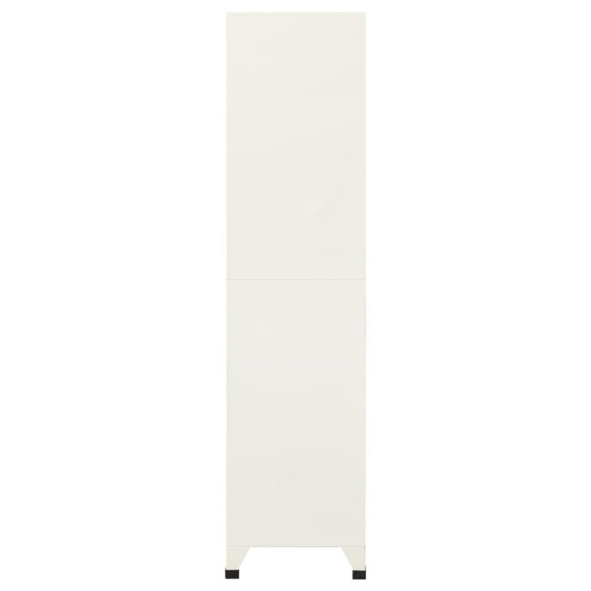 VIDAXL Armoire a casiers Gris et bleu 90x45x180 cm Acier