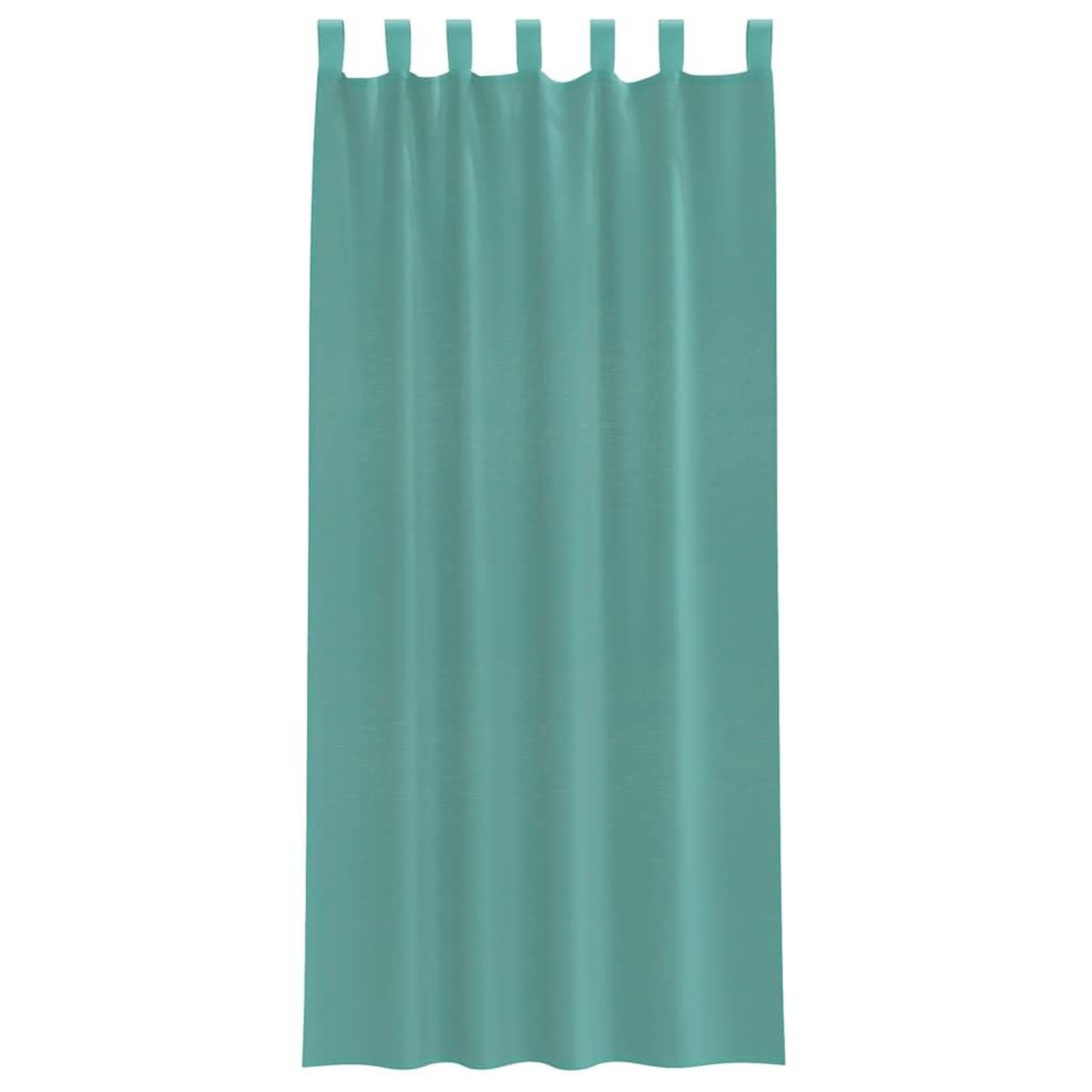Voir la diapositive 4 : VIDAXL Rideaux en voile avec passe-tringles 2 pcs turquoise