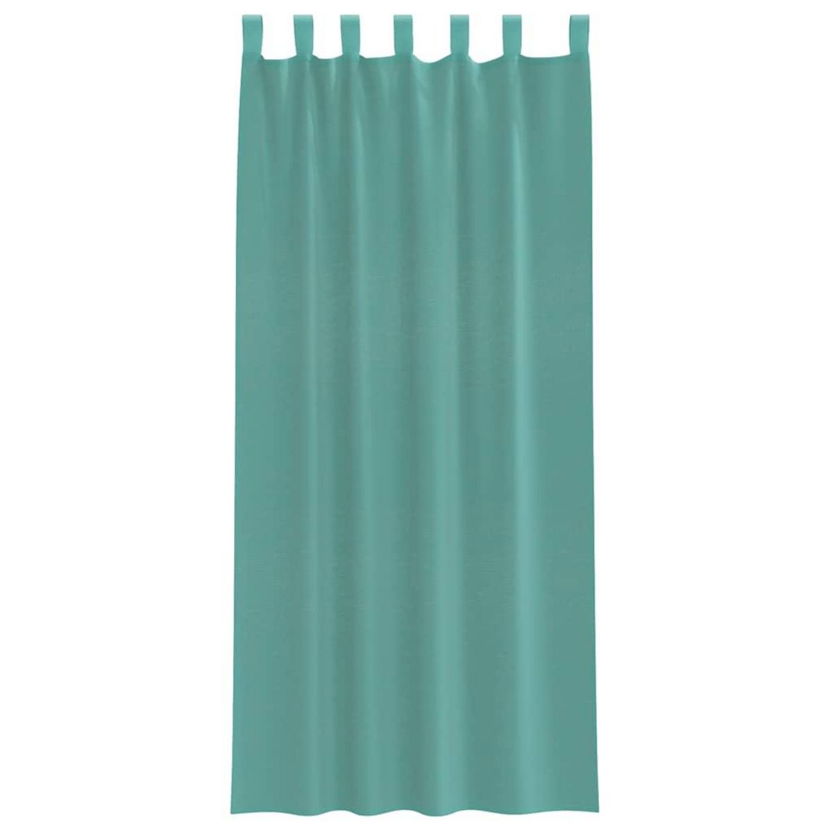 VIDAXL Rideaux en voile avec passe-tringles 2 pcs turquoise