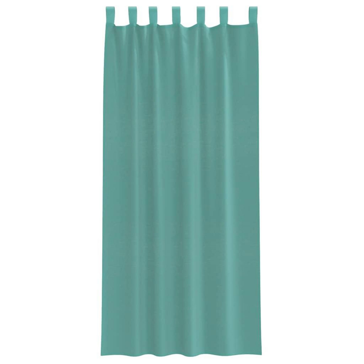 VIDAXL Rideaux en voile avec passe-tringles 2 pcs turquoise