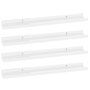 Voir la diapositive 2 : VIDAXL Etageres murales 4 pcs Blanc brillant 60x9x3 cm