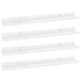 Voir la diapositive 2 : VIDAXL Etageres murales 4 pcs Blanc brillant 60x9x3 cm