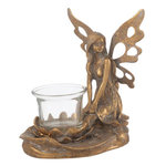 Paris Prix Bougeoir Déco en Métal  Vidia  16cm Or