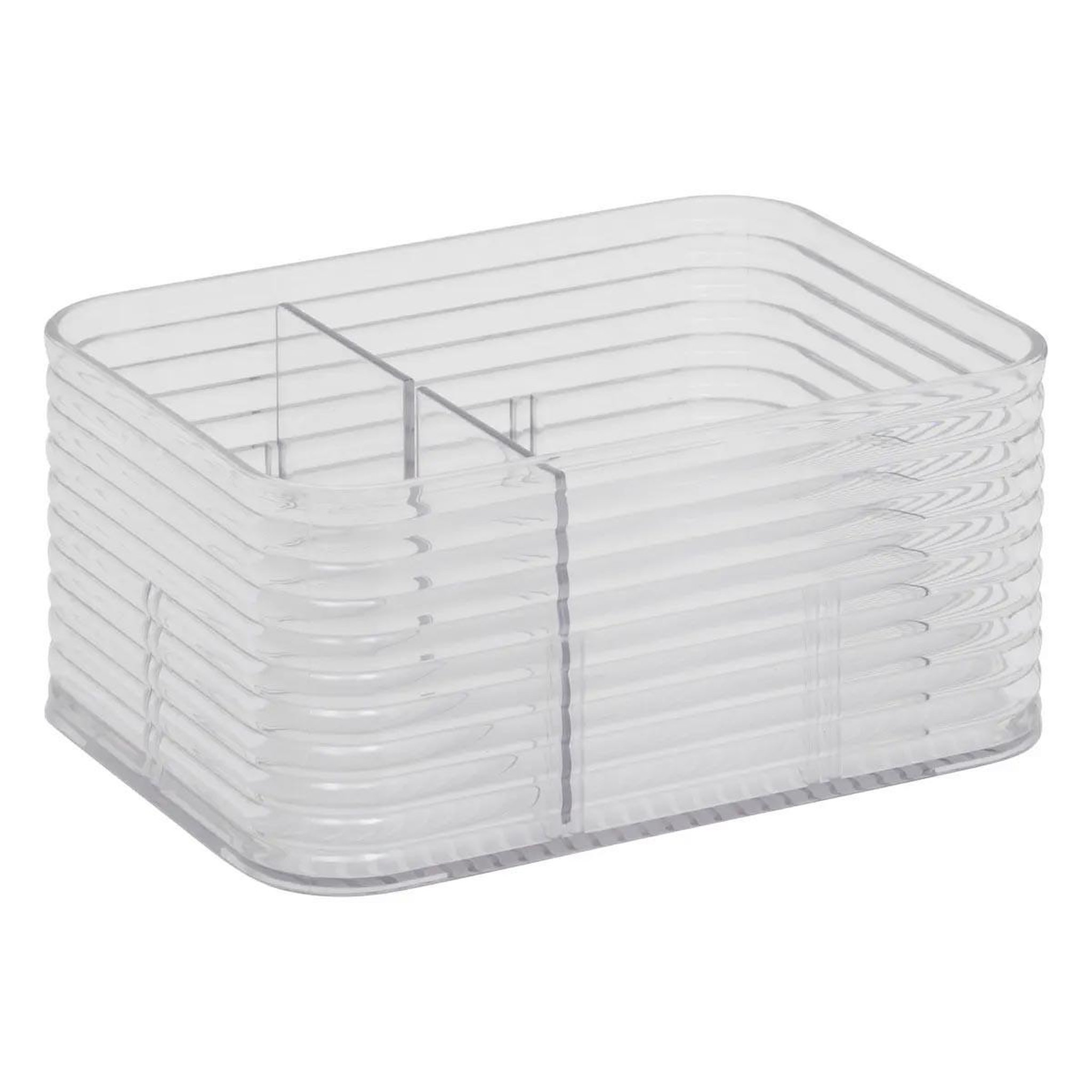 Voir la diapositive 4 : FIVE Boîte organiseur 6 compartiments  plastor  15cm transparent