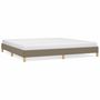 Voir la diapositive 2 : VIDAXL Cadre de lit sans matelas taupe 200x200 cm tissu