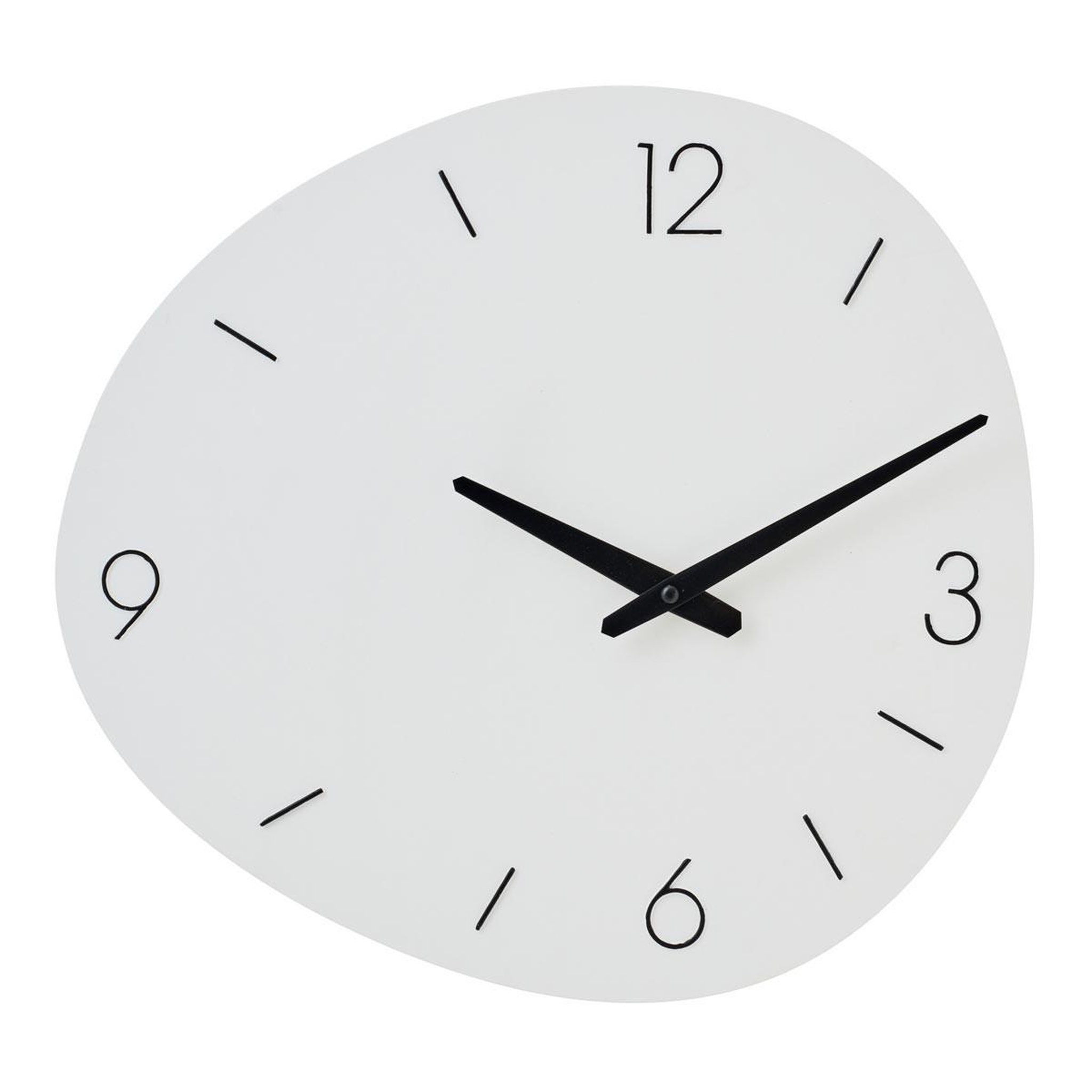 J-LINE Horloge murale en métal  shore  40cm blanc