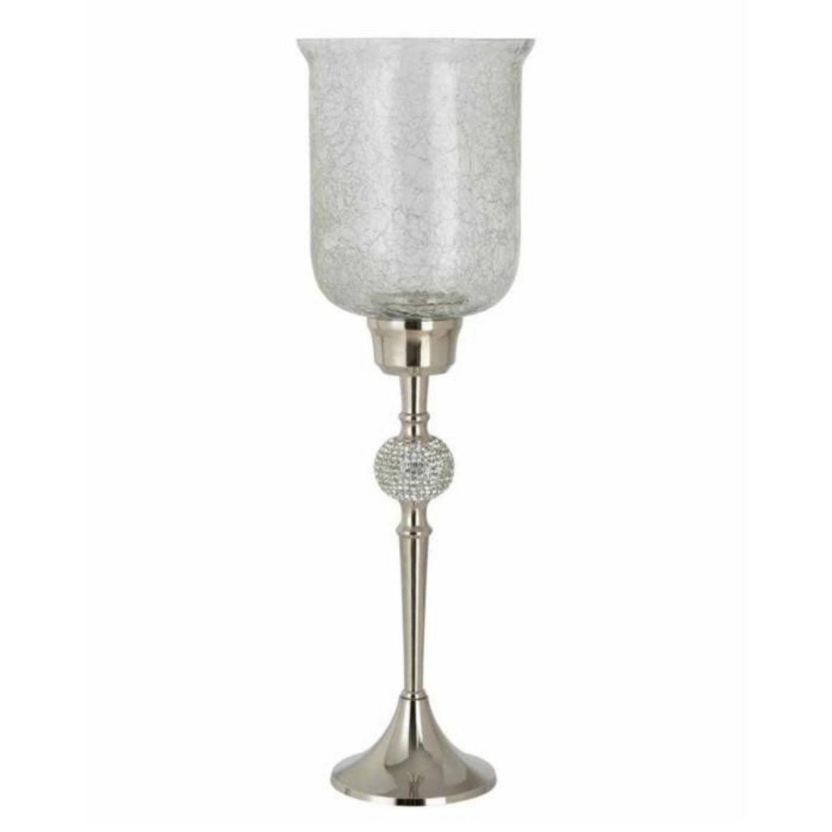 Paris Prix Photophore sur Pied  Sphère Diamant  55cm Argent