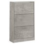 Voir la diapositive 3 : VIDAXL Armoire a chaussures Gris beton 63x24x103 cm Bois d'ingenierie