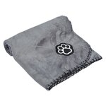 LOVE STORY Plaid polaire pour chien - Gris