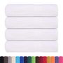 Voir la diapositive 2 : VIDAXL Serviettes de douche 4 pcs blanc 70x140 cm 360 g m² 100% coton