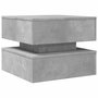 Voir la diapositive 3 : VIDAXL Table basse avec lumieres LED gris beton 50x50x40 cm